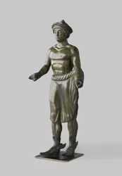 Statuetta etrusca in bronzo di Turms (Ermes)
